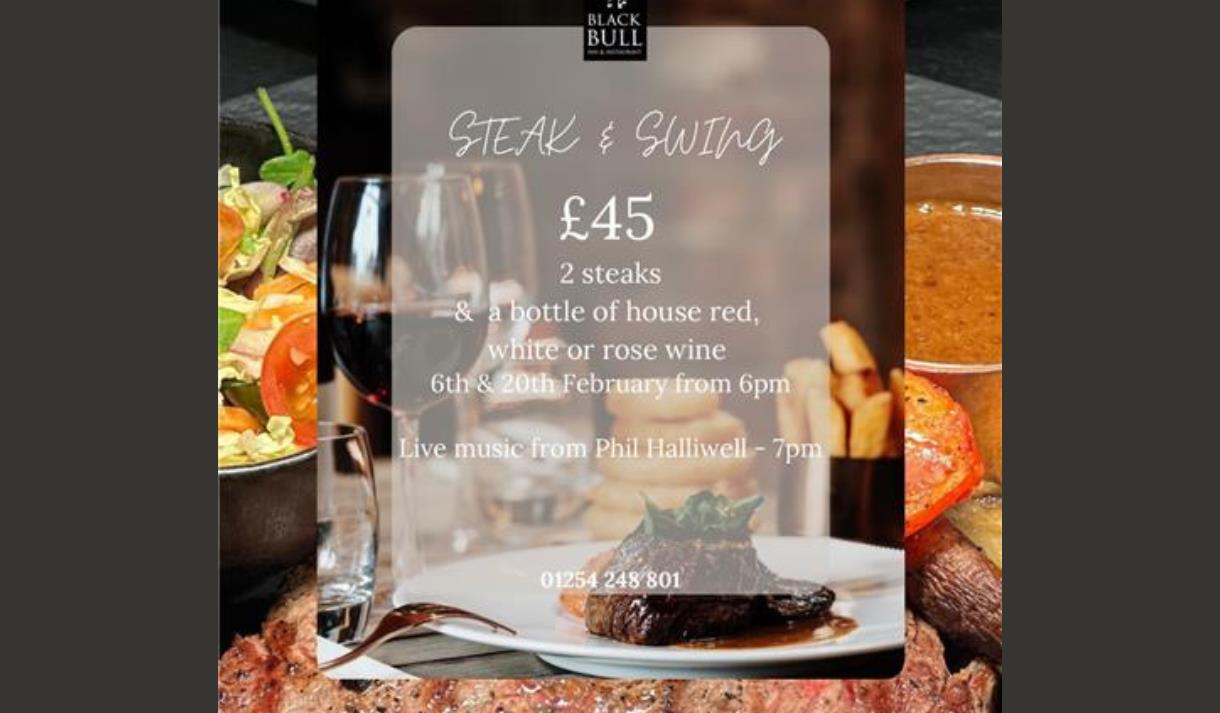 Steak & Swing at Black Bull Inn