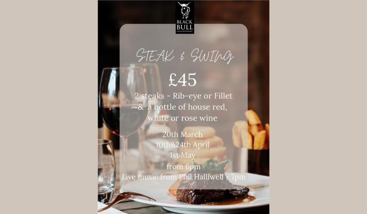 Steak & Swing at Black Bull Inn