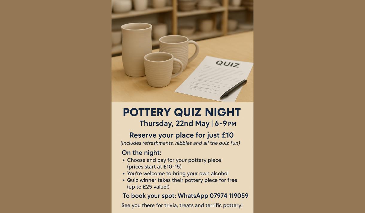 Pottery Painting and Quiz Evening
