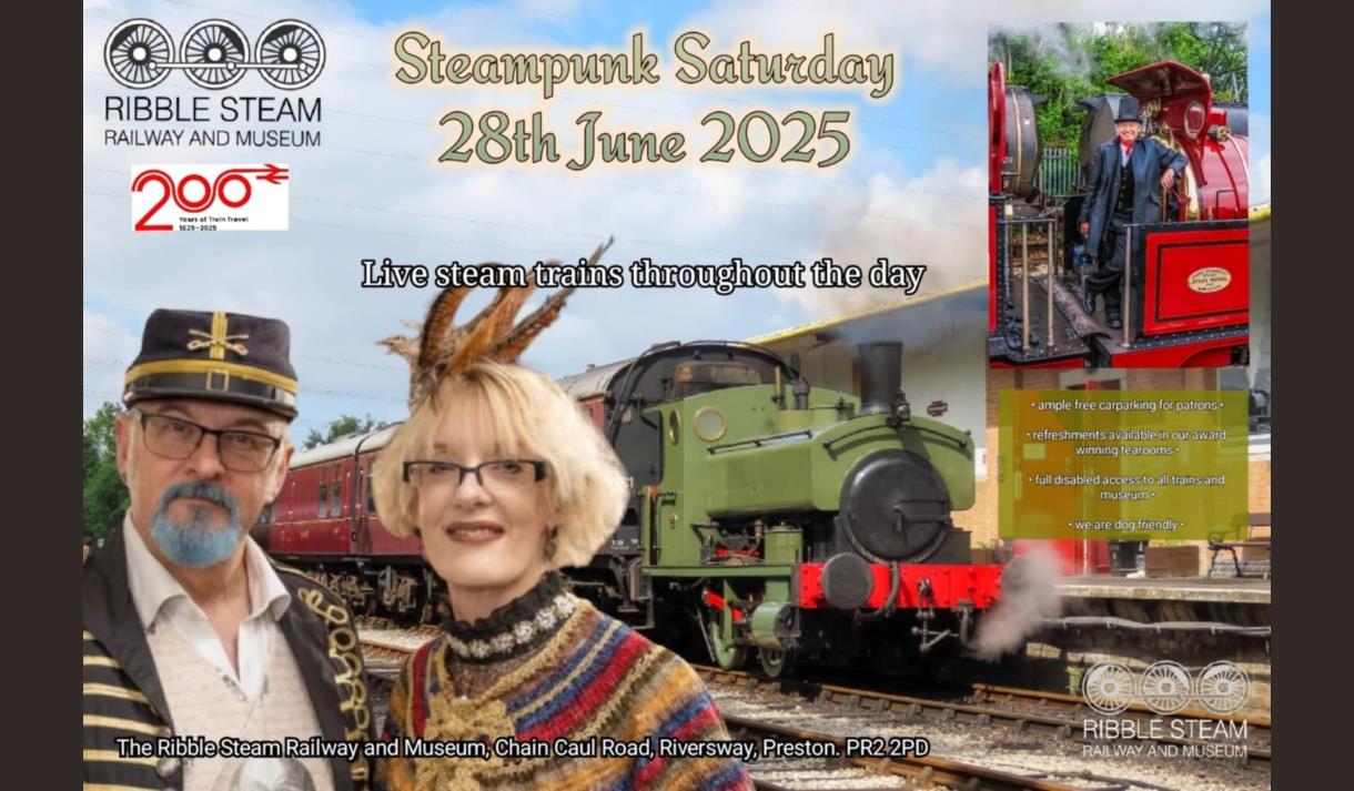 Steampunk Saturday at Ribble Steam Railway