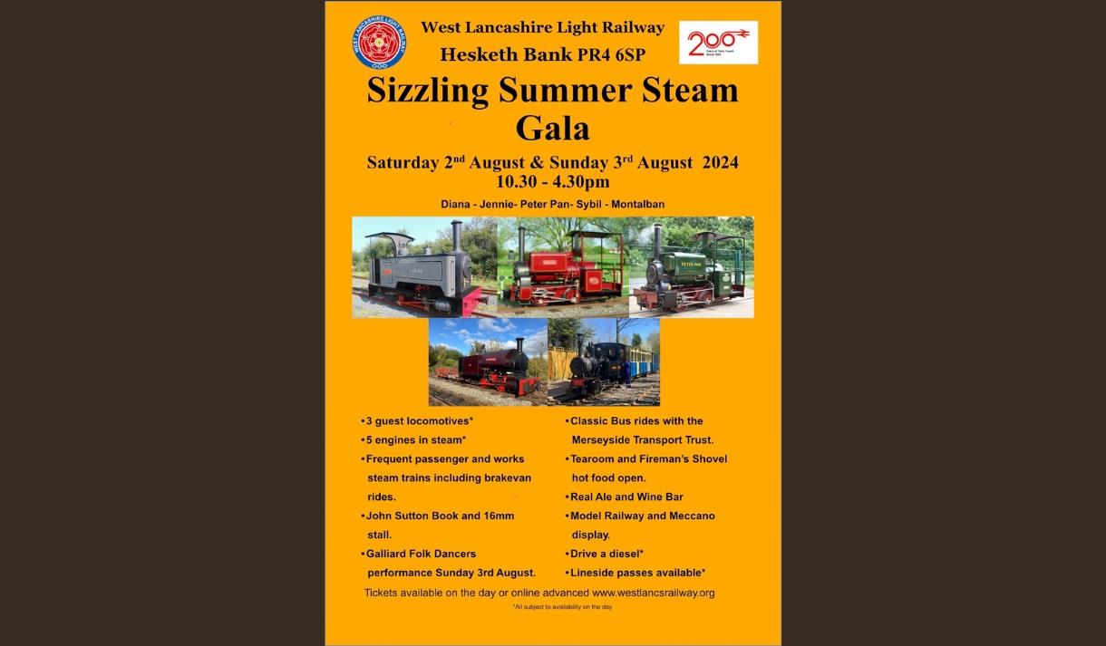 Summer Gala at West Lancashire Light Railway