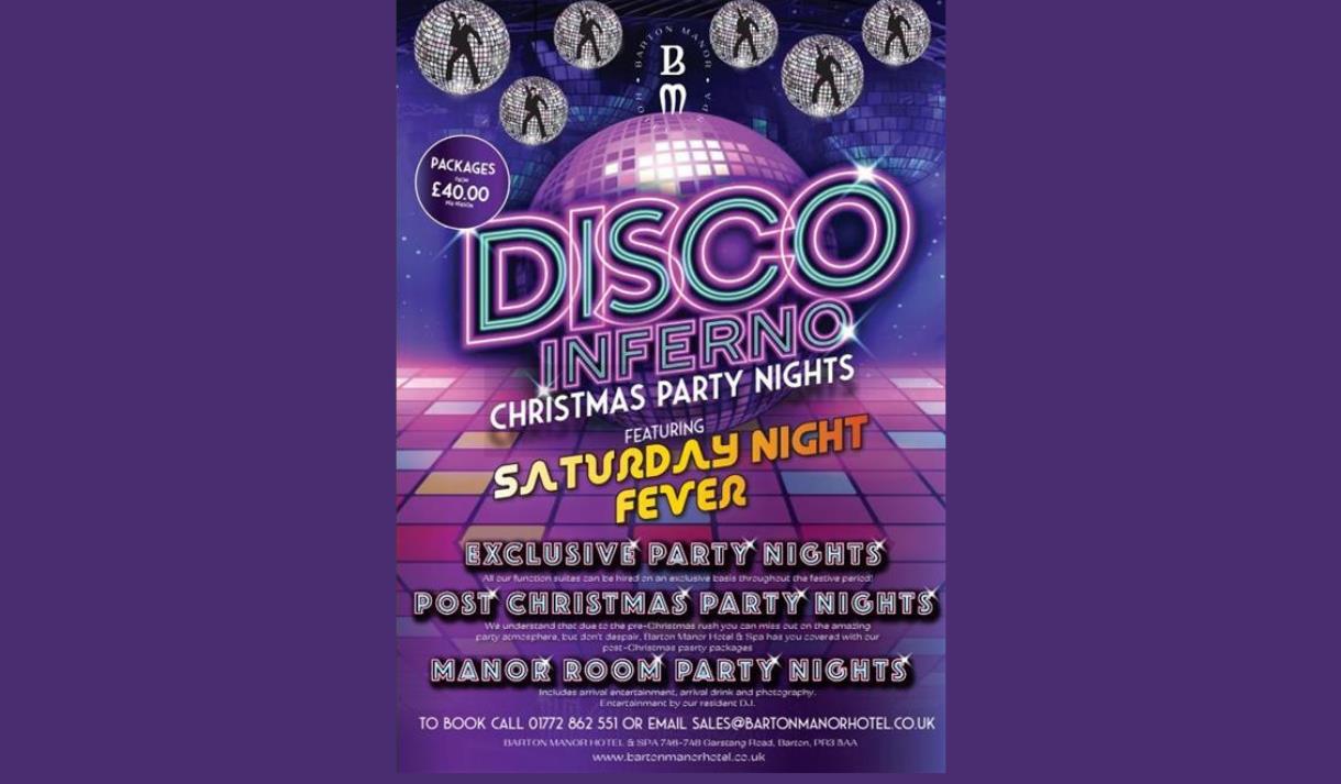 Disco Inferno featuring Saturday Night Fever Party Nights