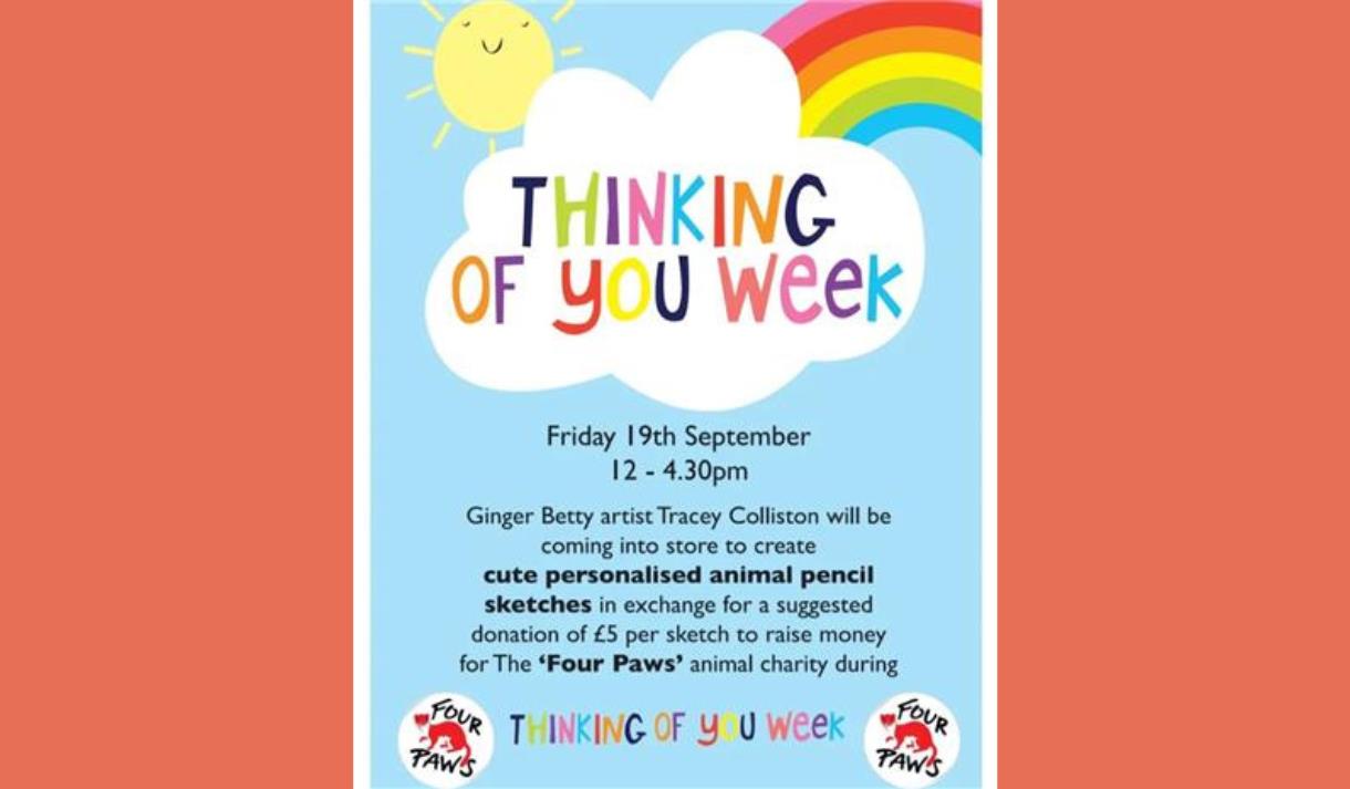 Thinking Of You Week at Carnforth Bookshop