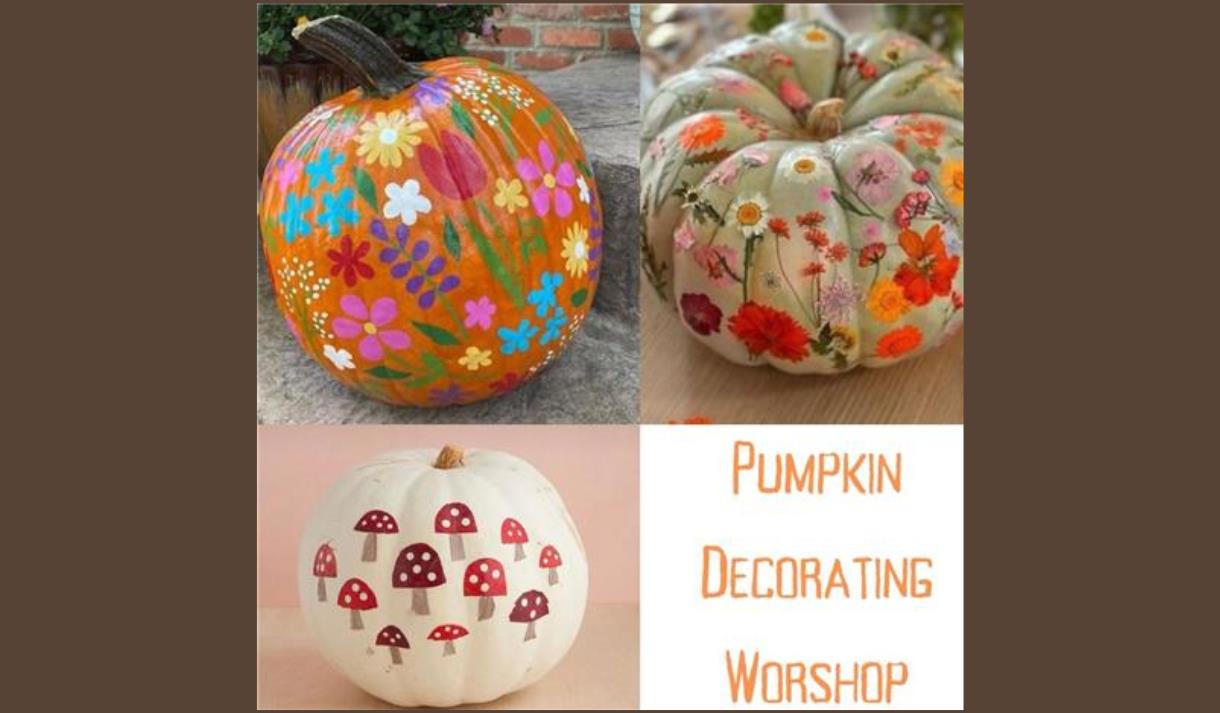 Pumpkin & Petals: Pumpkin Decorating Workshop at Holden Clough