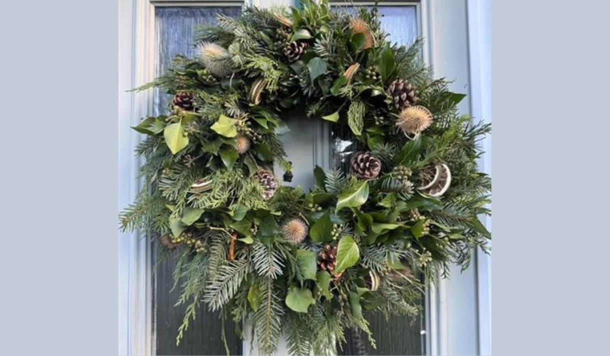 Christmas Wreath Making Workshop at Holden Clough