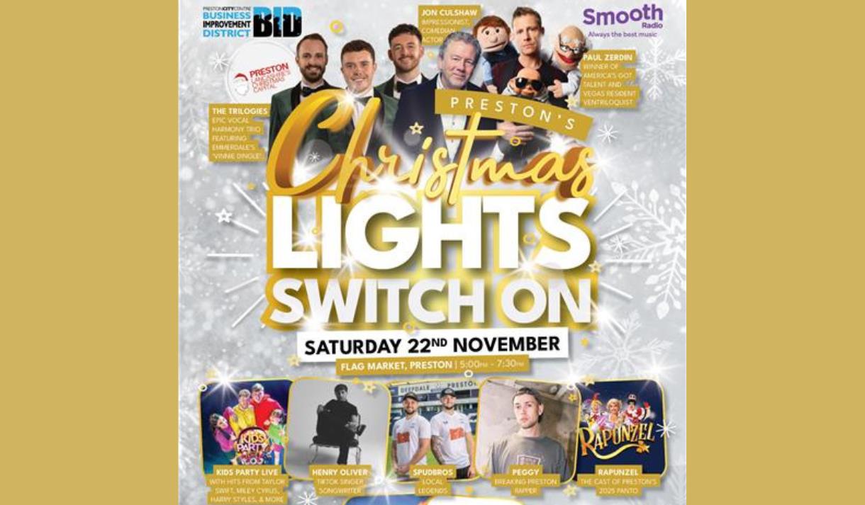 Preston Christmas Lights Switch On 2025