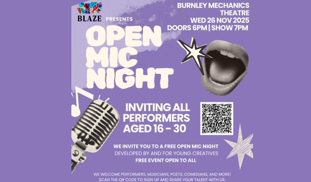 Blaze Open Mic Night
