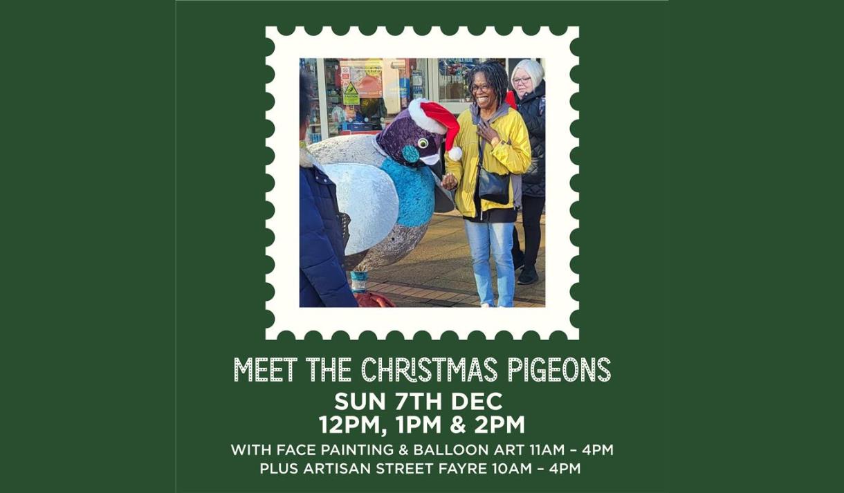 Meet the Christmas Pigeons with FREE Face Painting and Balloon Art Fun