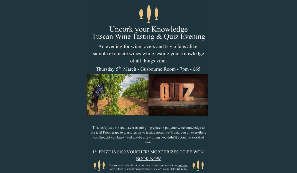 Tuscan Wine Tasting & Wine Quiz
