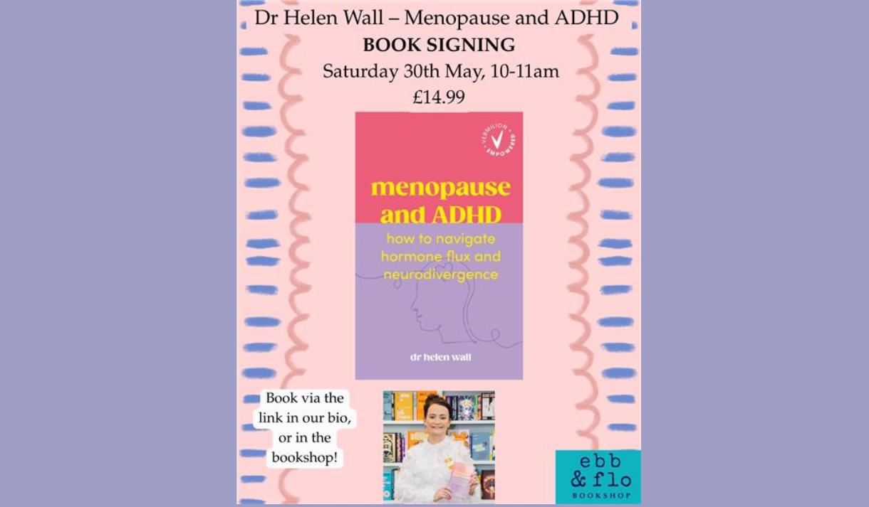 Book Signing: Dr Helen Wall, Menopause and ADHD