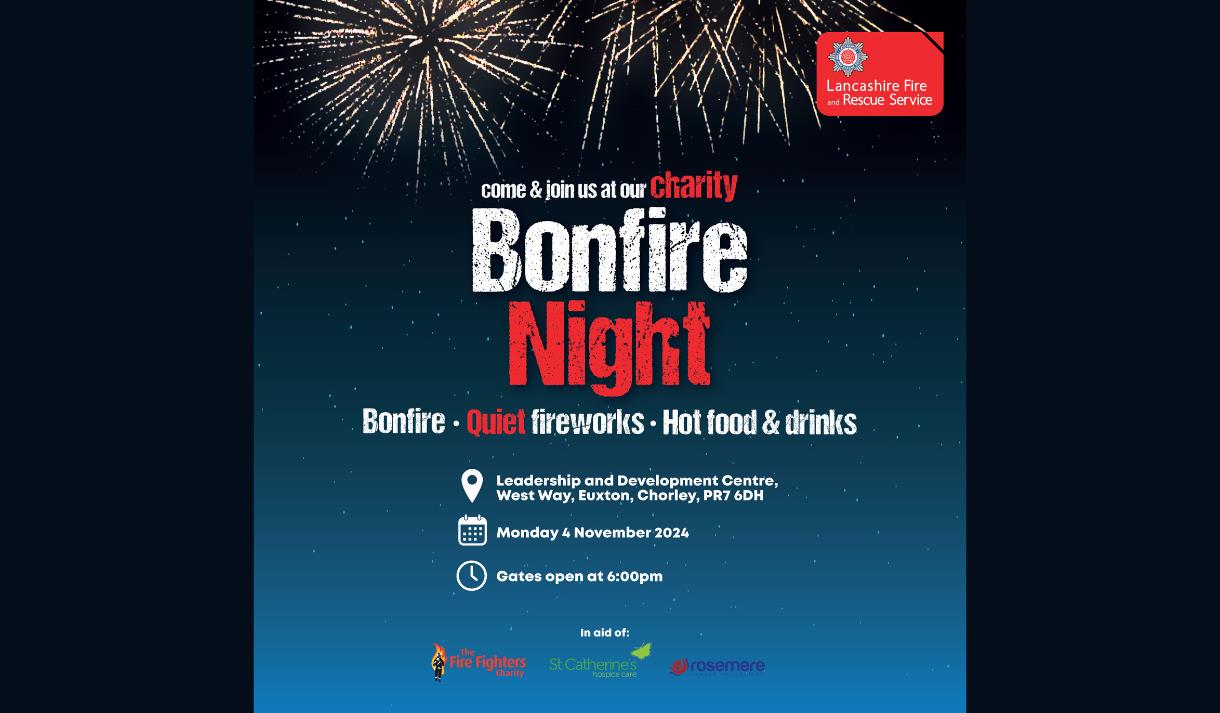 Lancashire Fire and Rescue Service Charity Bonfire Night