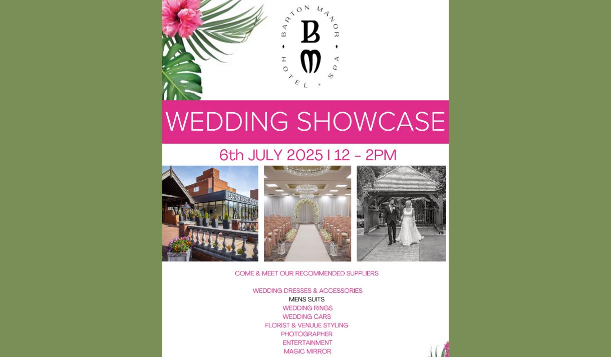Wedding Showcase at Barton Manor Hotel & Spa