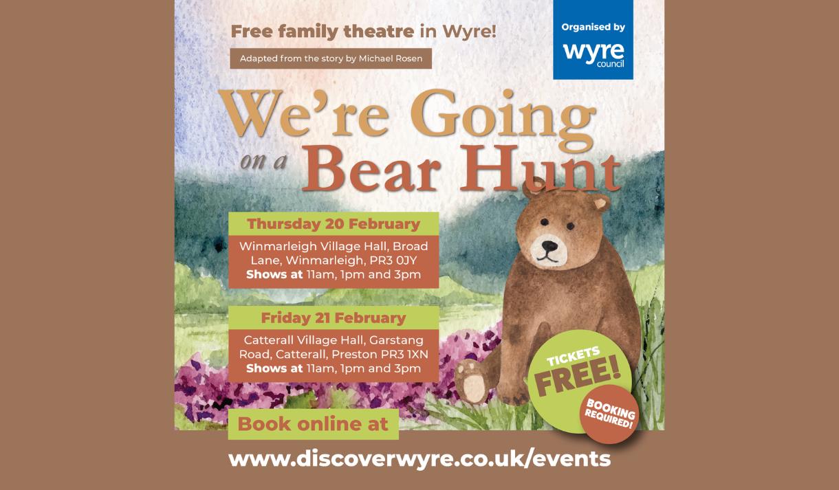Free family theatre - We're Going on a Bear Hunt