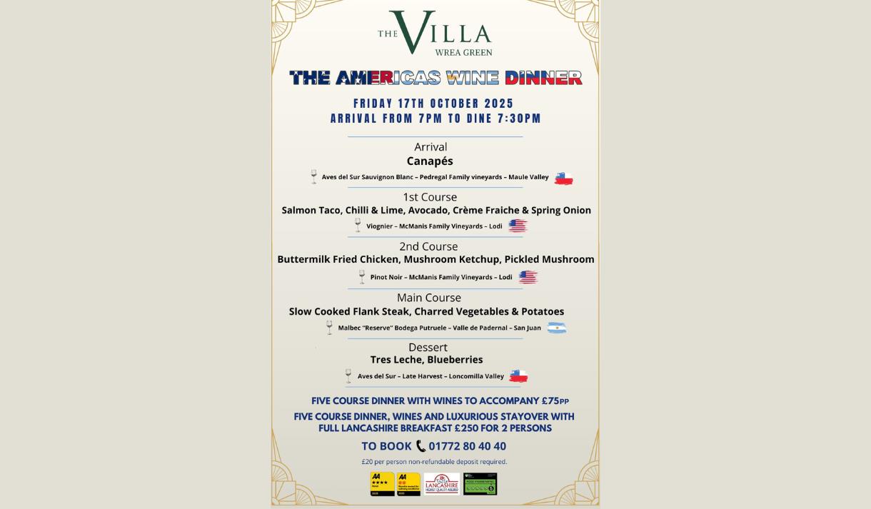 The Americas Wine Dinner