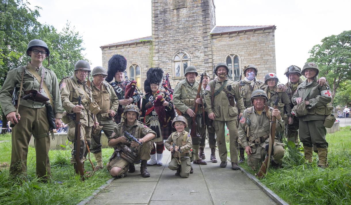Accrington 1940s D Day commemoration and War Re-Enactment