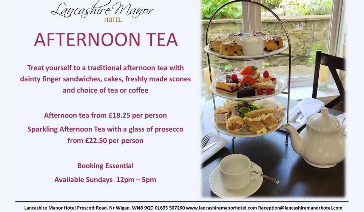 Afternoon Tea at Lancashire Manor Hotel