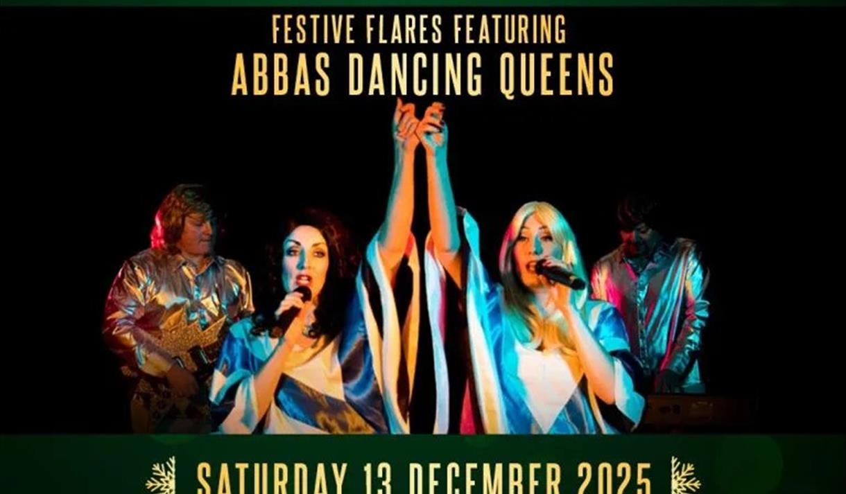 Christmas Party Night – Festive Flares Featuring "ABBA's Dancing Queens"
