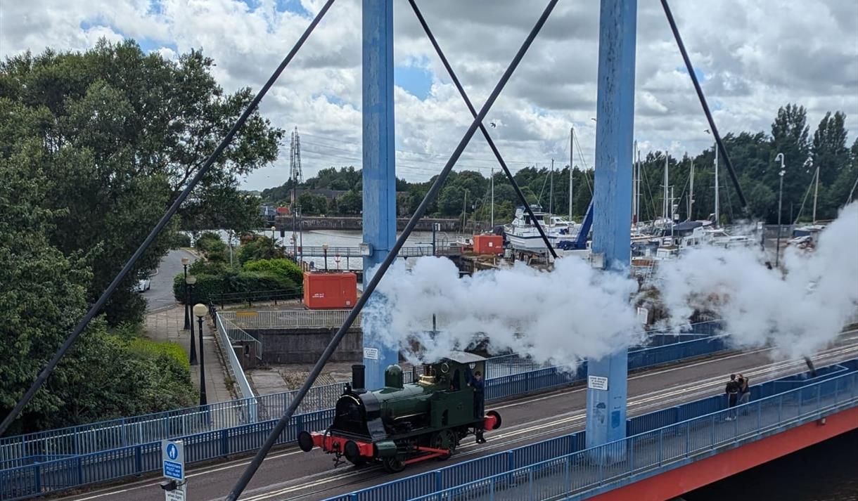 Spring Steam on the Docks, featuring Borrows No.48 'The King'