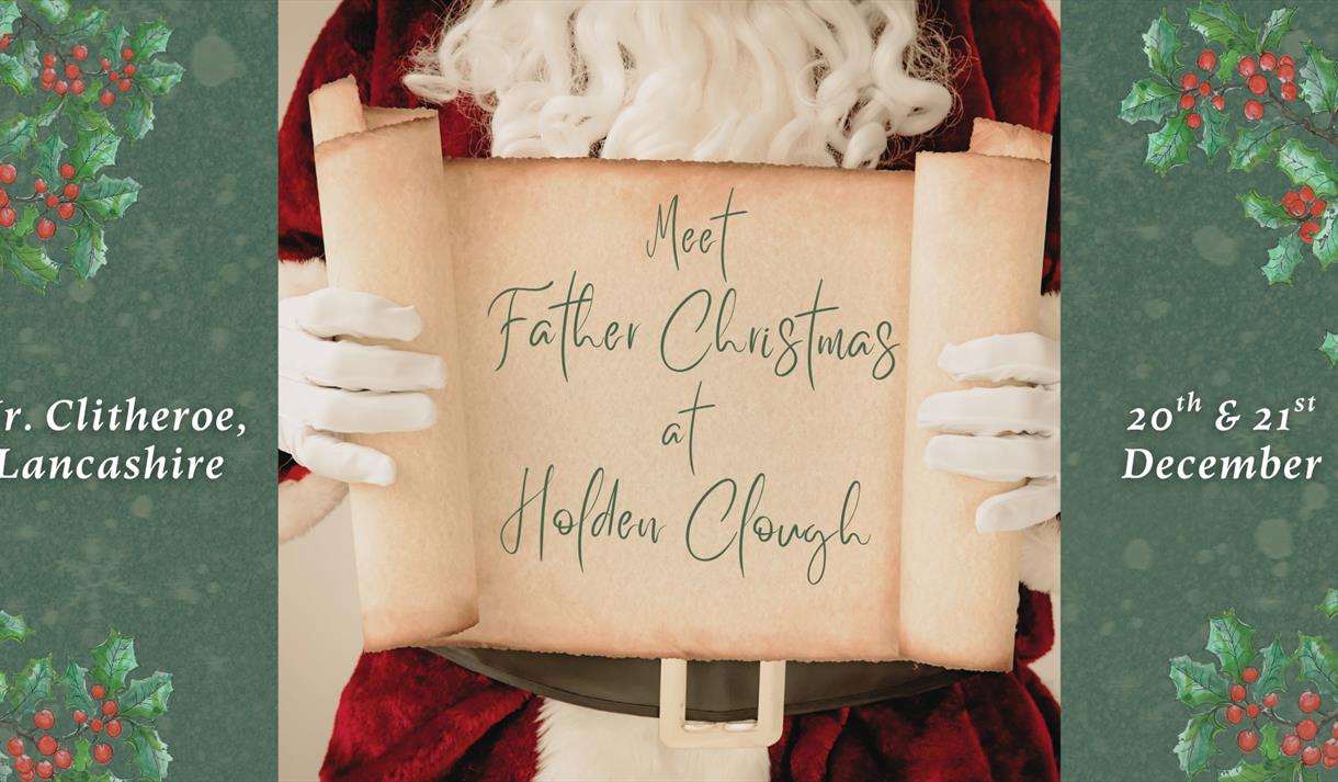 Meet Father Christmas at Holden Clough Nurseries