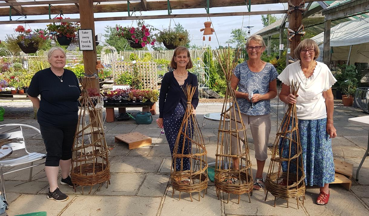Willow Workshop: Garden Obelisks at Holden Clough Nurseries