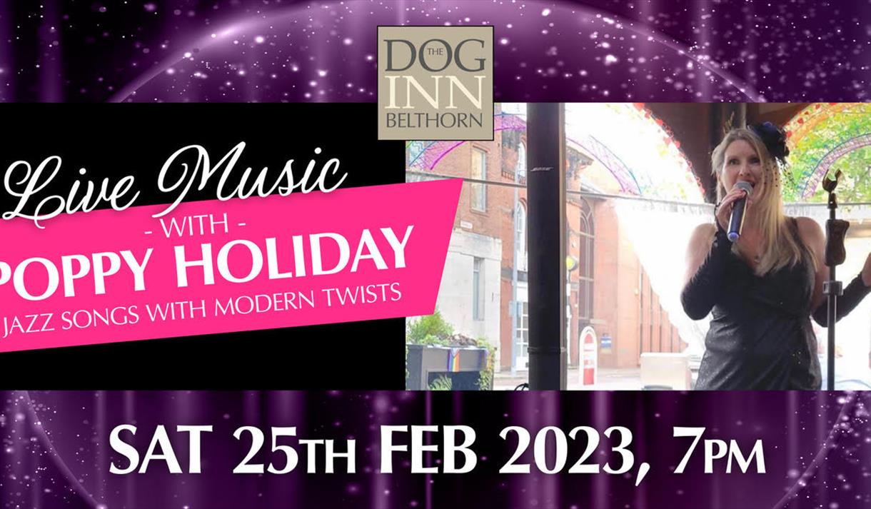 Live music with Poppy Holiday