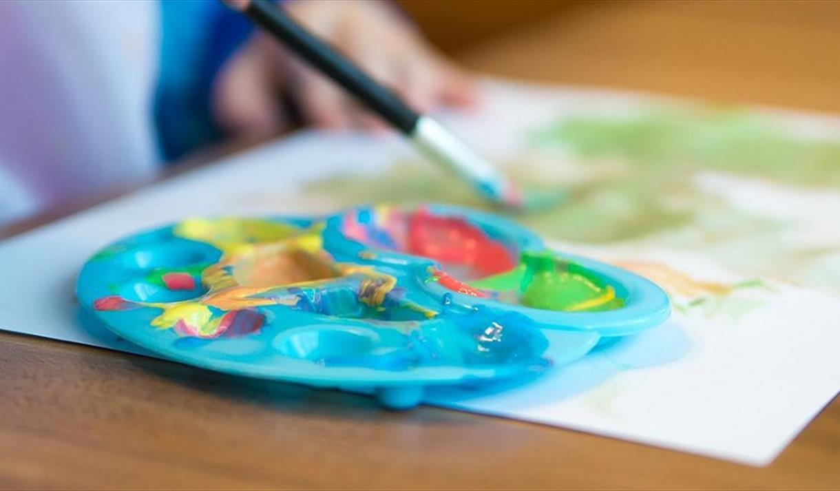 Shaving Foam Painting - Family Workshop