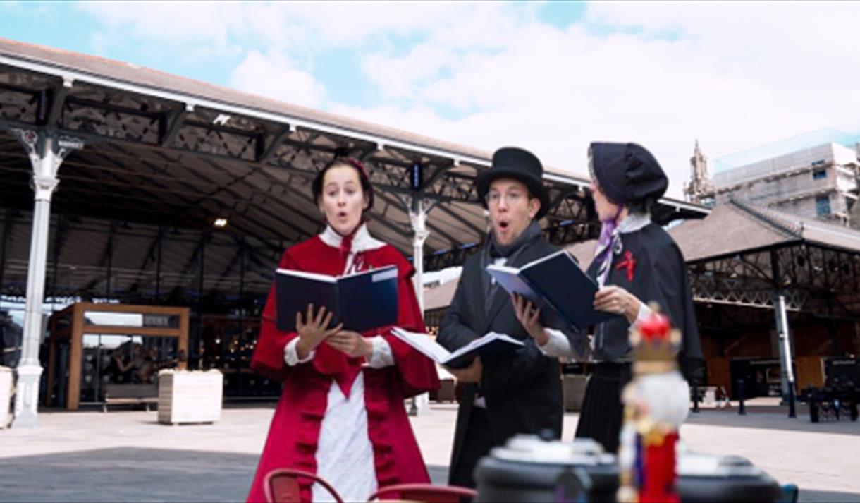 Victorian Carol Singers at Preston Markets