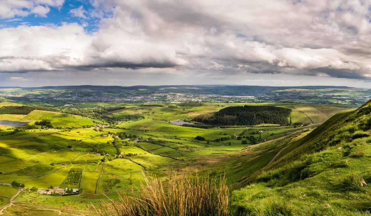 View from the top of Pendle Hill