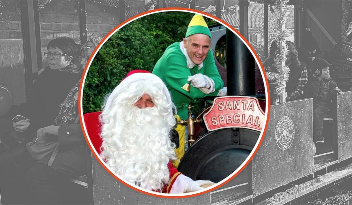 Santa Specials West Lancashire Railway Family in Hesketh Bank