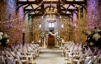 The Tithe Barn Wedding Venue at Browsholme Hall