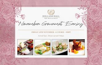 November Gourmet Evening -  Fine Dining at The Restaurant at Holland Hall