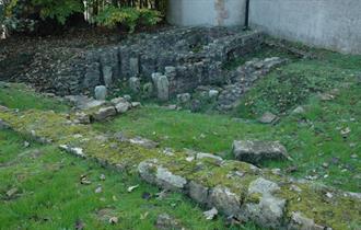 Roman Bath House and Wery Wall Remains