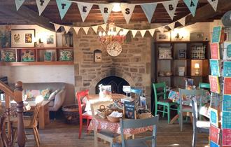 Potters Barn tearoom and gift shop area.