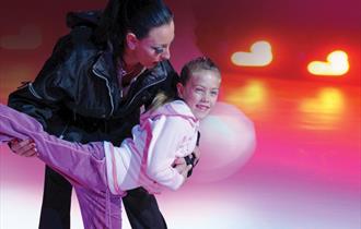 Learning to skate at Pleasure Beach Arena