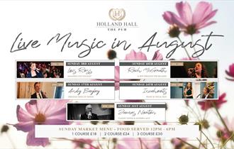 Live Music Sundays in August at The Pub at Holland Hall