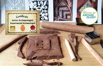 Junior archaeologists: Medieval tile pottery workshop