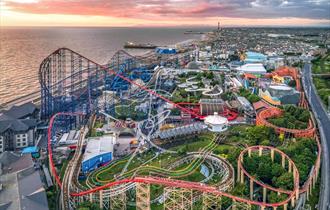 Drone shot Pleasure Beach Resort