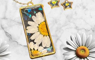 Botanical Floral Art in Resin Jewellery