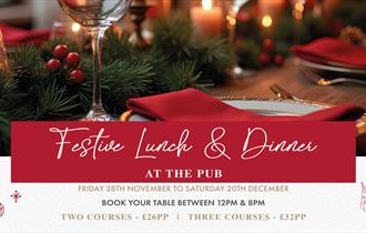 Festive Lunch & Dinner at The Pub at Holland Hall