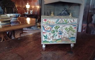 Opening the Doors to 17th century embroidered caskets and cabinets.