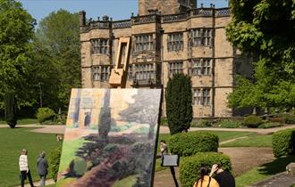 Painting Padiham at Gawthorpe Hall