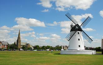 Lytham Windmill on clear sunny day