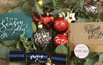 Christmas Bauble Calligraphy Workshop with Mellor & Rose