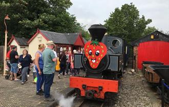 Strawberries and Steam Sunday at West Lancashire Light Railway