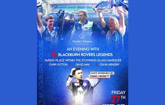 An Evening With Blackburn Rovers Legends at Stanley House Glass Marquee