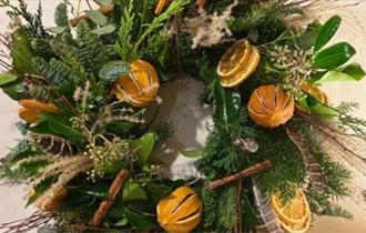 Christmas Wreath Making at The Nab Lab Whalley