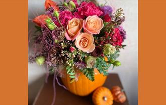 Pumpkin Flower Workshop at The Nab Lab Whalley
