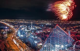 Late Night Riding and Fireworks at Pleasure Beach Resort