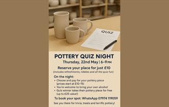 Pottery Painting and Quiz Evening