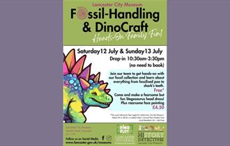 Fossil Handling, DinoCraft and Face Painting at Lancaster City Museum